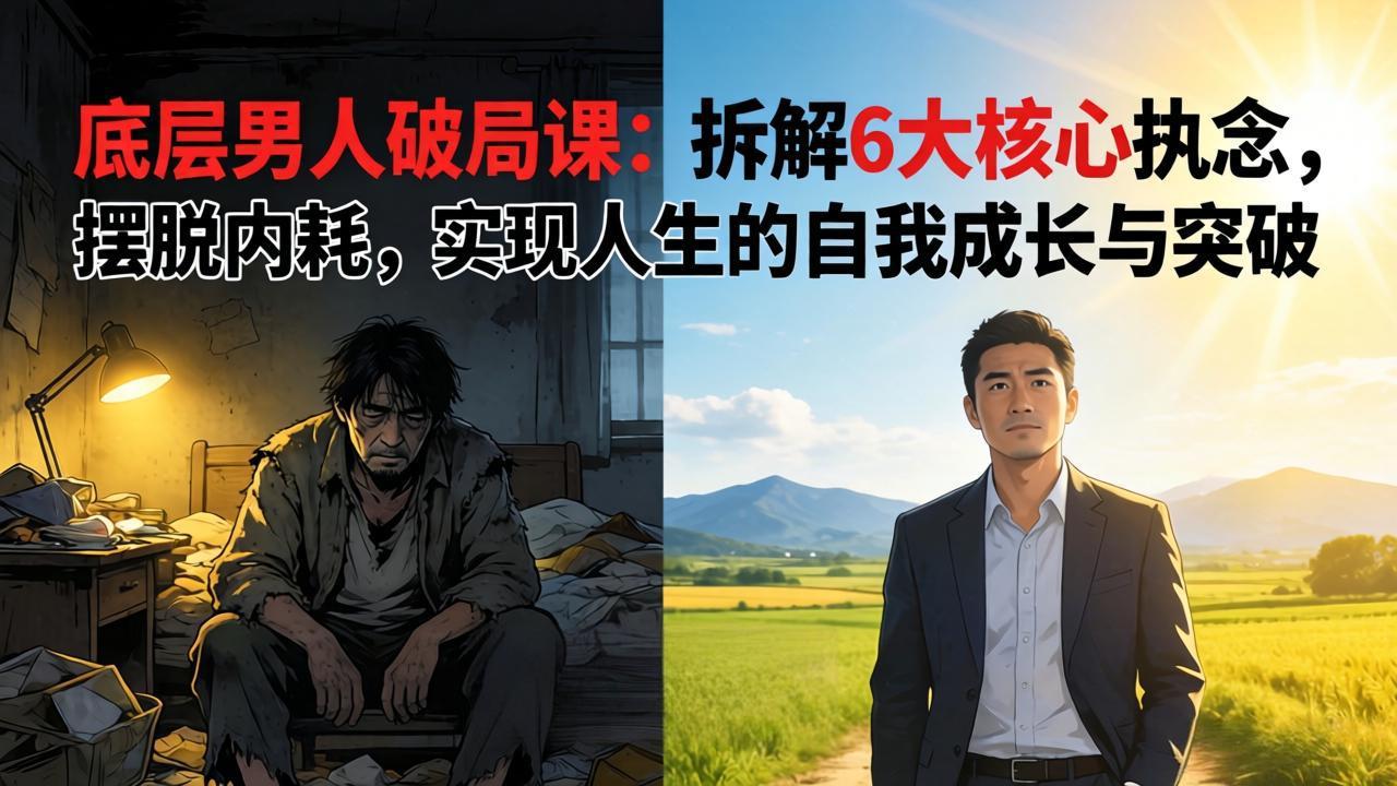 付费文章：底层男人破局课：拆解 6 大核心执念，摆脱内耗，实现人生的自我成长与突破-laogaiwz