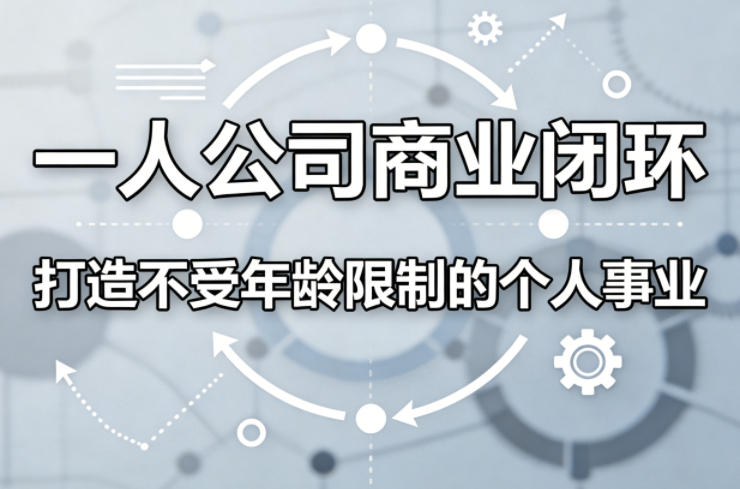 一人公司商业闭环，打造一份不受年龄限制的个人事业-laogaiwz