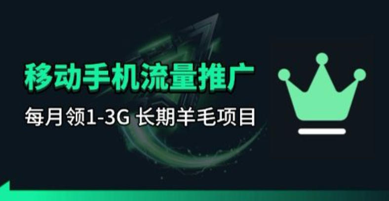 手机流量领取推广_每月一轮，刚需类的长期项目-laogaiwz
